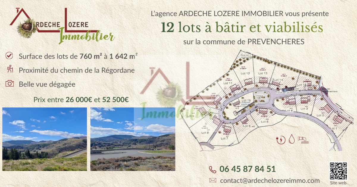 Lotissement de 12 terrains à batir